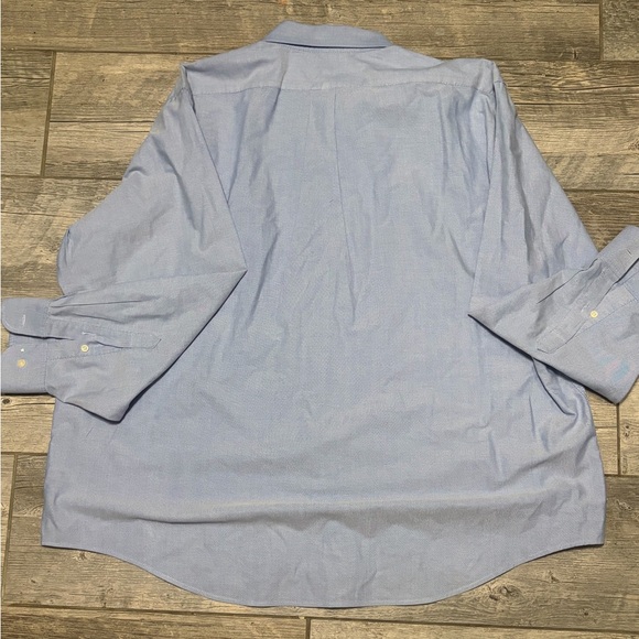 Chaps Classic Fit Oxford Button Down Shirt Light Blue XXL 18–18.5 Wrinkle Free - Picture 3 of 6